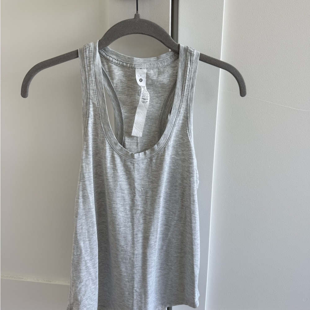 Lululemon Athletica Light Gray Tank Top